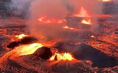 Hawaii'deki Kilauea Yanardağı yeniden lav püskürttü!