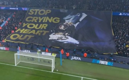 Şampiyonlar Ligi'nde Nefes Kesen Gece! Manchester City - Real Madrid Maçına Olay Pankart Damga Vurdu