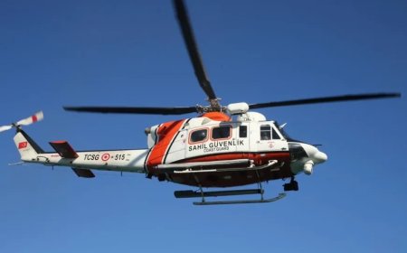 Sahil Güvenlik Helikopterleri ‘Mavi Vatan’ı Havadan Gözetliyor