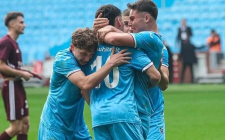 Trabzonspor'un gençlerinden tarihi zafer: UEFA Gençlik Ligi'nde son 16'ya kaldılar