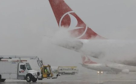İstanbul'da Yoğun Kar Engeli: Havalimanlarında Yüzlerce Uçuş İptal