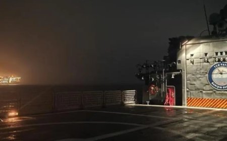 TCG FATİH, Batı Karadeniz’de sondaj gemilerine koruma sağladı