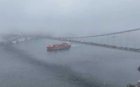 İstanbul Boğazı'nda gemi trafiği sis nedeniyle durduruldu
