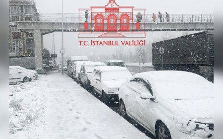 İstanbul’da Kar Yağışı Hayatı Olumsuz Etkiliyor: Okullar Tatil, Motosiklet ve Kuryelere Yasak