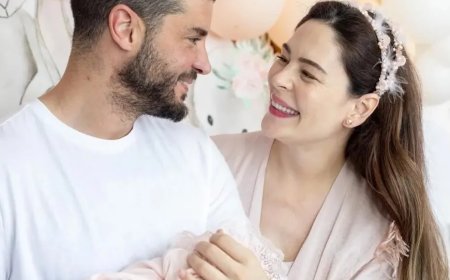 Yıldız Çağrı Atiksoy'dan kızı Milena ile kar keyfi! İlk kez karla tanıştı
