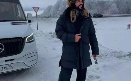 Burak Özçivit'in kar kombini sosyal medyada gündem oldu