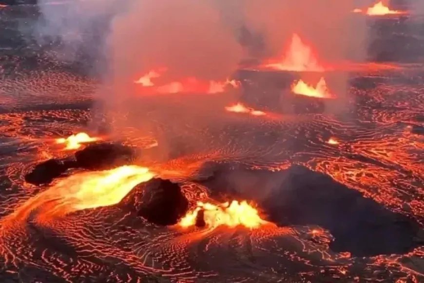 Hawaii'deki Kilauea Yanardağı yeniden lav püskürttü!