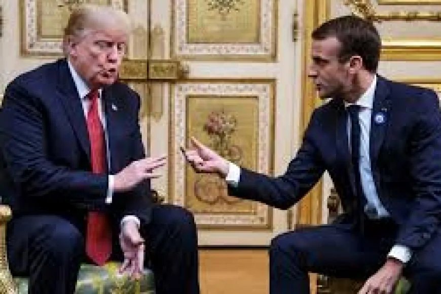 MACRON'DAN TRUMP'A GAZZE AÇIKLAMASI: '2 MİLYON İNSANIN YAŞADIĞI TOPRAKLAR'