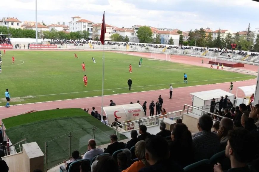Karaman FK ile Erbaaspor Arasında Gol Sesi Çıkmadı! Mücadele Devam Ediyor