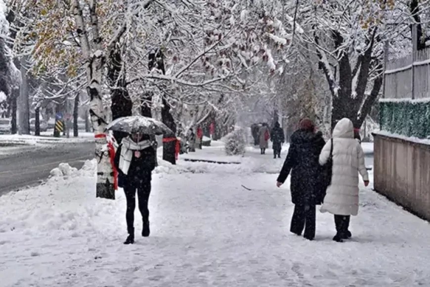 Yalova'da Kar Yağışı Başladı! Sürücüler ve Yayalar İçin Uyarılar Yapıldı