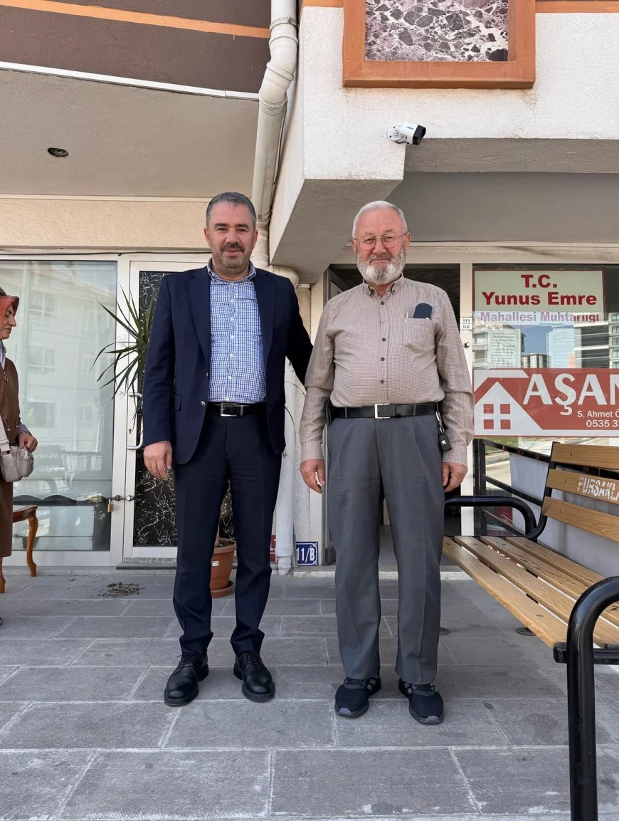 Pursaklar Belediye Başkanı Ertuğrul Çetin’den 21 Mahalle Muhtarına Bayram Ziyareti