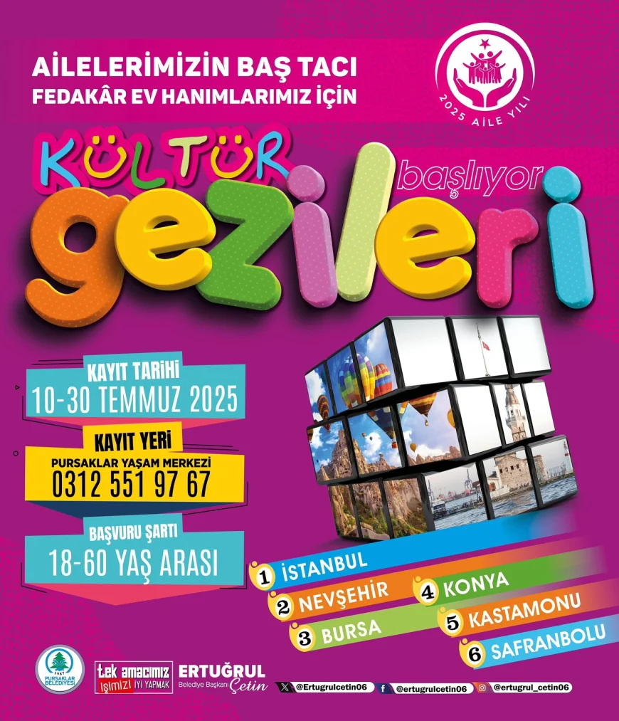 Pursaklar’da Ev Hanımlarına Özel Kültür Gezileri İçin Kayıtlar Başladı