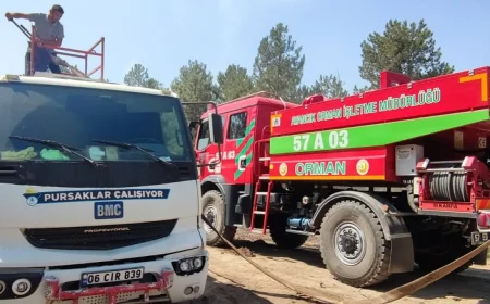 Pursaklar Belediyesi’nden Karabük’teki orman yangınlarına tam destek