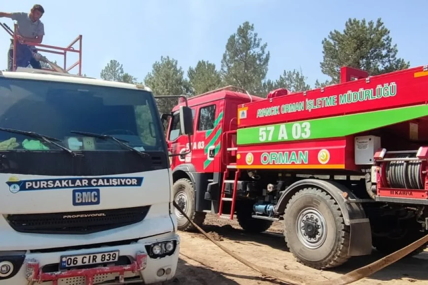 Pursaklar Belediyesi’nden Karabük’teki orman yangınlarına tam destek
