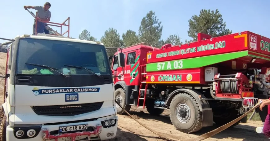 Pursaklar Belediyesi’nden Karabük’teki orman yangınlarına tam destek