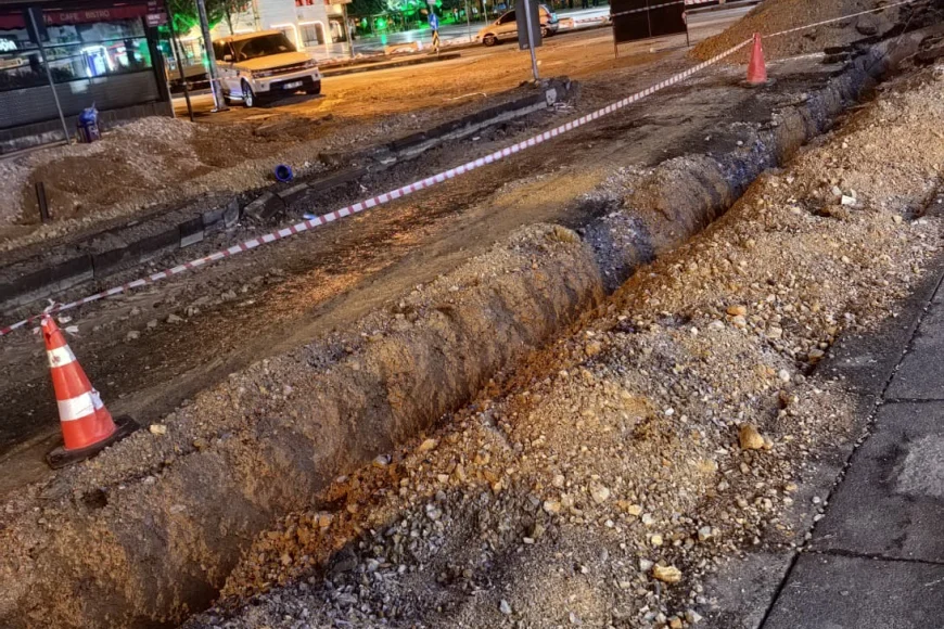 Ankara Pursaklar’da altyapı çalışması sırasında yağmur sonrası elektrik kesintisi yaşandı